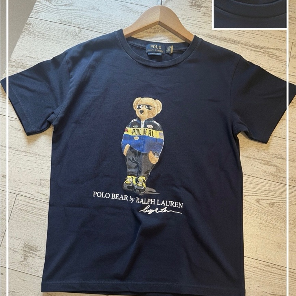 Polo by Ralph Lauren Navy Bear Graphic T-Shirt